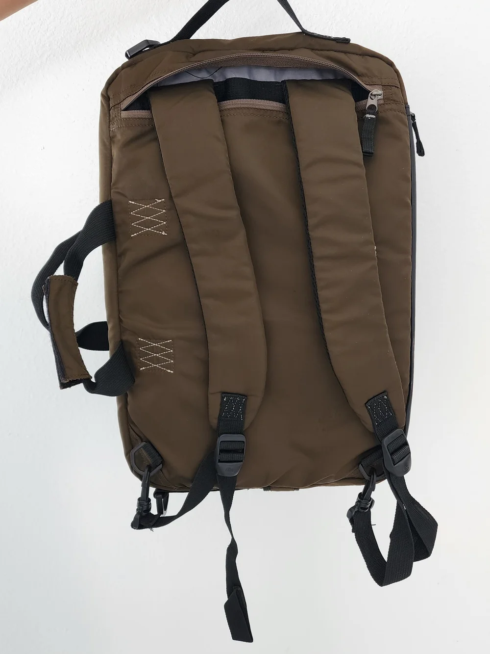 Men's Olive Green Tactical Travel Briefcase - New York Patch
